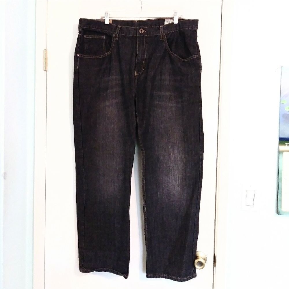 Merona Men's Black Wash Straight Leg Jeans